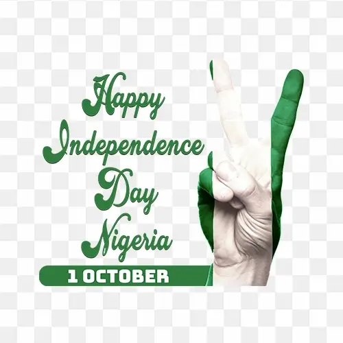 Nigeria Happy independence day free stock transparent png